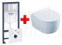GROHE WC komplekts 7in1 iebūvējamais rāmis + poga Scate Cosmo + KKPOL pods Selene ar SC vāku (balts)