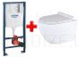 GROHE WC komplekts 5in1 iebūvējamais rāmis + poga Even + KKPOL pods Latona ar SC/QR vāku (balts)