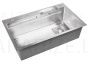 WISENT stainless steel kitchen sink 75х46х22 silver (set)