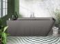 PAA vanna QUADRO CORNER D 1600x750x600 (grafīts)