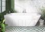 PAA akmens masas vanna QUADRO CORNER D 1600x750x600 (glancēts Alpine balts)