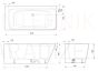 PAA akmens masas vanna QUADRO CORNER D 1600x750x600 (glancēts Alpine balts)
