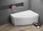 POLIMAT acrylic asymmetric bathtub FRIDA 2 160x105 (right/left)