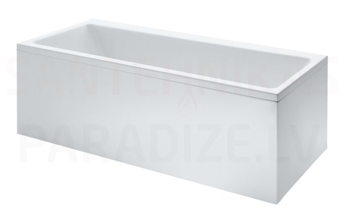 Laufen vanna Pro, 1600x700 mm, ar paneli, kreisā puse, balta akrila