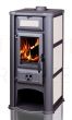 TIM SISTEM wood stove with air heating LEDERATA 11kW (grey)