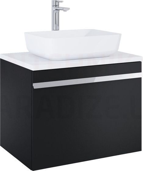 Elita cabinet for sink MOODY 70 black