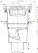 Trapas DN110“ 12,5 t ketaus grotelės / rėmas, vertikalus