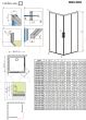 RADAWAY dušas kabīne IDEA BLACK KDD 205x100x100 Melns + caurspīdīgs stikls