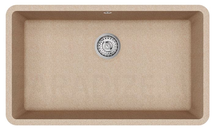 HELIKA akmens masas virtuves izlietne ARCA (AW) 800 Beige 81x48 cm
