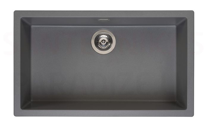 Reginox stone mass kitchen sink Amsterdam 72 Grey Silvery 78x460cm