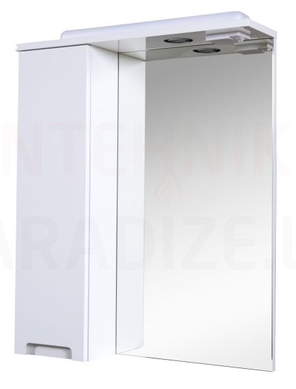 Aqua Rodos spoguļskapītis QVADRO 60 L ar LED