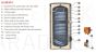 SUNSYSTEM ant grindų pastatomas saulės-kombinuotas vandens šildytuvas SON  150 su dviem šilumokaičiais (0.74 + 0.40m2)