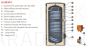 SUNSYSTEM grīdas saules-kombinētais ūdens sildītājs SON  500 ar diviem siltummaiņiem (1.80 + 1.20m2)