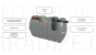 Septic tank with built-in filter EPURBLOC  3000 size: 2700x1190x1440