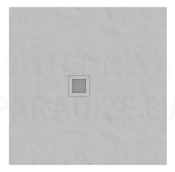 Ravak akmens masas dušas paliktnis Slate Pro 90x90 (Smoke Grey)