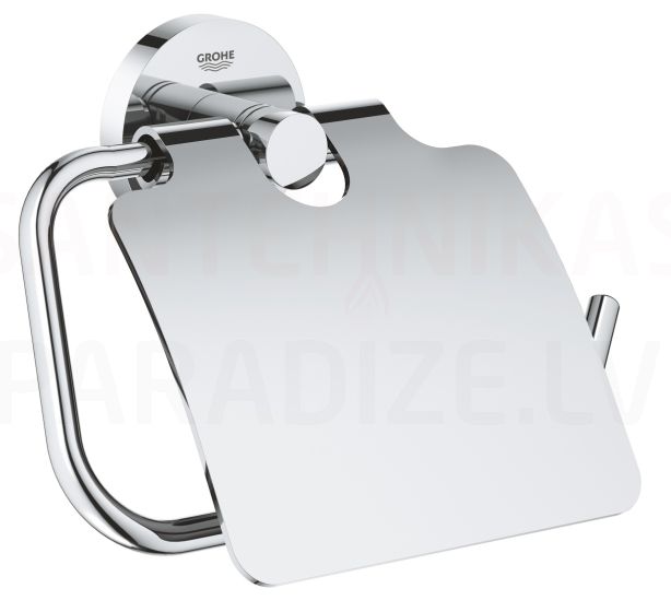 GROHE tualetes papīra turētājs ar vāciņu Essentials New (Hroms)