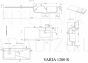 BLU akmens masas izlietne VARIA  1200x500