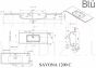 BLU akmens masas izlietne SAVONA 1200x450