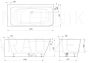 PAA SILKSTONE vanna QUADRO CORNER D 1600x750x600 (matēts pelēks)