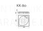 Vispool KK-80 shower tray panel 800x800x150