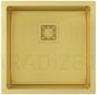 HELIKA nerūsejošā tērauda virtuves izlietne DERA DER100X-G Gold (PVD) finish 450x450x200