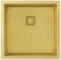 Aquasanita nerūsejošā tērauda virtuves izlietne DERA DER100X-G Gold (PVD) finish 450x450x200