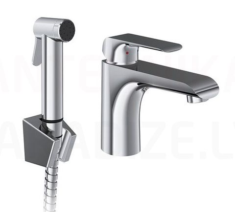 Ravak sink faucet with hygiene shower FLAT FL 112.00CR