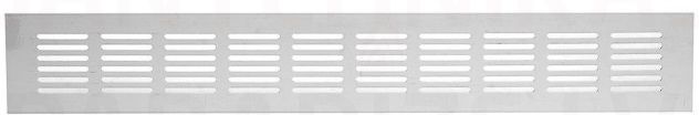 EUROPLAST aluminum grille, 80x400mm, silver RA840S