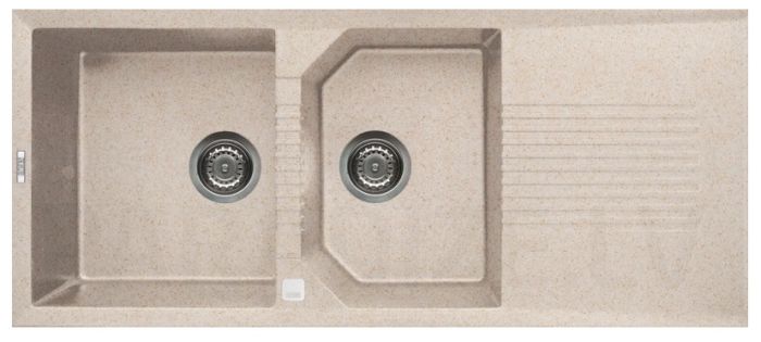 ELLECI stone mass kitchen sink TEKNO 500 Avena 116x50 cm