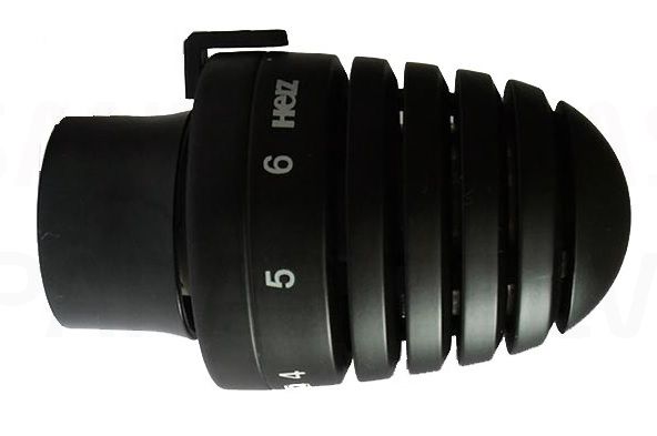HERZ DE LUXE termostatinė galvutė (juoda) M28x1.5