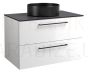 RB JOY TONDO 80 sink cabinet with sink (glossy white) 500x800x465 mm