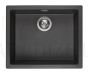 Reginox akmens masas virtuves izlietne Amsterdam 50 Black Silvery 56x46cm