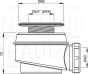 Alcaplast Сифон для душевого поддона с нержавеющей peшeткой H=79 A46-60