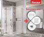 SPECIAL RAVAK shower enclosure set BLIX SLIM BLSRV2-90 bright alu + glass Transparent