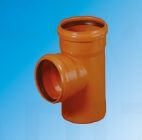 Magnaplast KG oranžā ārējās kanalizācijas atzars (trejgabals) Ø 400x400 mm 87° PVC