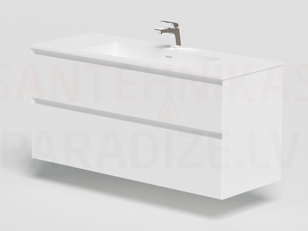 KAME izlietnes skapītis LOFT 120 (matēti balta)