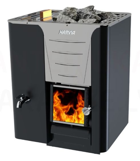 HARVIA malkas pirts krāsns PRO 20 LS Black 24.1kW