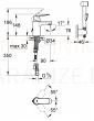 GROHE sink faucet with hygienic shower Eurosmart Cosmo