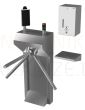 SANELA turnstile with thermo-visual camera and disinfection dispenser SLKT 04S