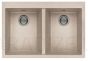 ELLECI stone mass kitchen sink QUADRA 340 Avena 80x53 cm