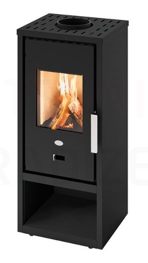 EVA CALOR malkas kamīns-krāsns GILDA 6kW (melns)