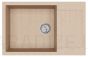 HELIKA akmens masas virtuves izlietne TESA PLUS (AW) 775 Beige 78x50 cm