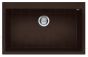 ELLECI akmens masas virtuves izlietne QUADRA 130 Espresso 79x50 cm