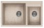 ELLECI akmens masas virtuves izlietne QUADRA 440 Avena 81.5x50 cm
