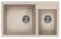 ELLECI stone mass kitchen sink QUADRA 440 Avena 81.5x50 cm