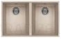 ELLECI akmens masas virtuves izlietne QUADRA 340 UNDERMOUNT Avena 77x46 cm
