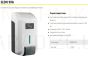SANELA wall mounted liquid / gel disinfection and soap dispenser SLDN 99A