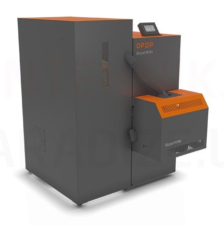 OPOP pellet boiler Biopel Mini Kompakt  3.3-11kW with cleaning