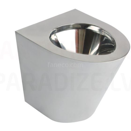 FANECO Stainless steel toilet, floor settled N13012