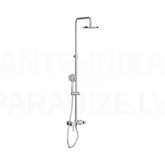 Mio-N dušas sistēma, ar regulējamu augstumu​ (dušas galva: ∅ 200 mm, rokas duša: ∅ 130 mm (4. režīmi))